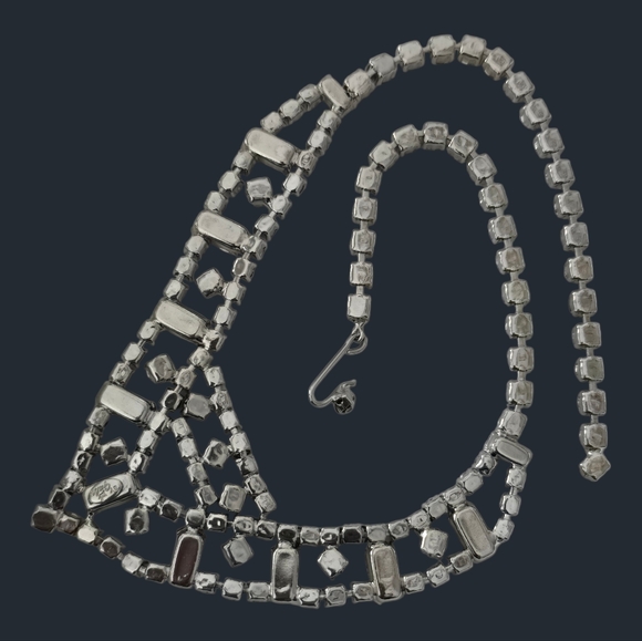 By Gale Vintage Sky Blue Rhinestone Necklace - Picture 6 of 7